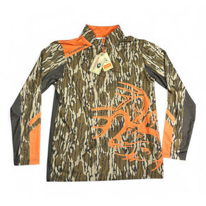 Legendary Whitetails Shirt Adult MEDIUM Brown Orange Camouflage Hunting Outdoor